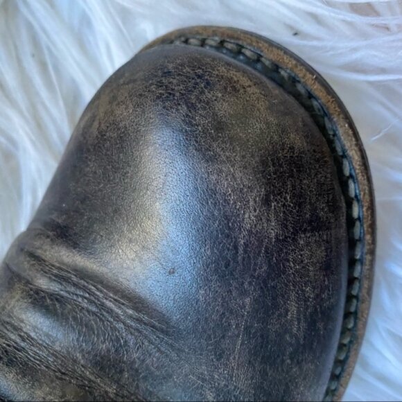 Bed Stu Lace Up Tactic Combat Boots Black Driftwood - Picture 6 of 11